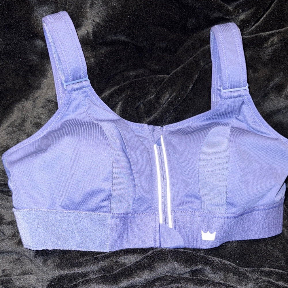 Lavender Front-Zip Support Bra - Women Intimates